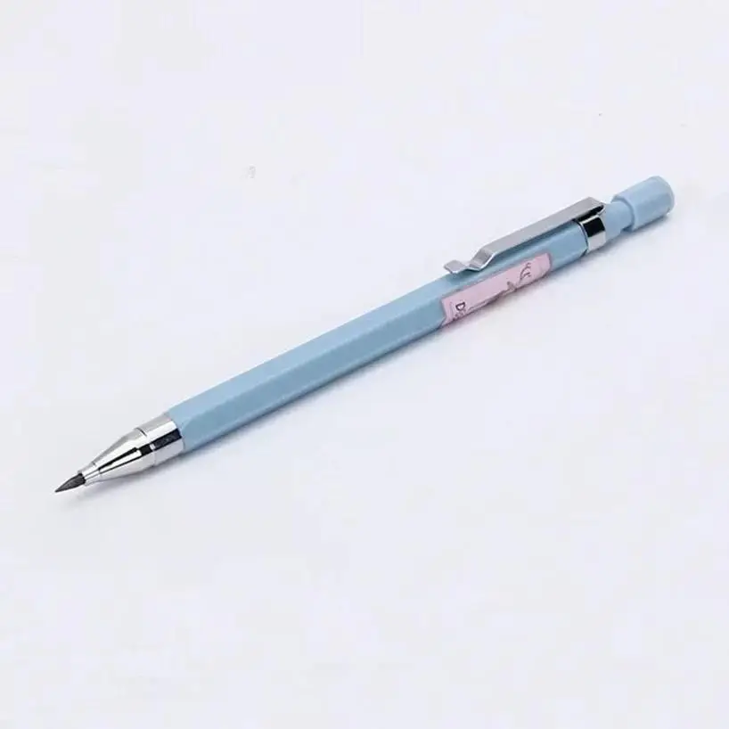 2 Pcs Automatic Pencil Lead Holder School Writing Supplies Stationery Mechanical Pencils Set Of Drafting Rules Korean Stationery view 3