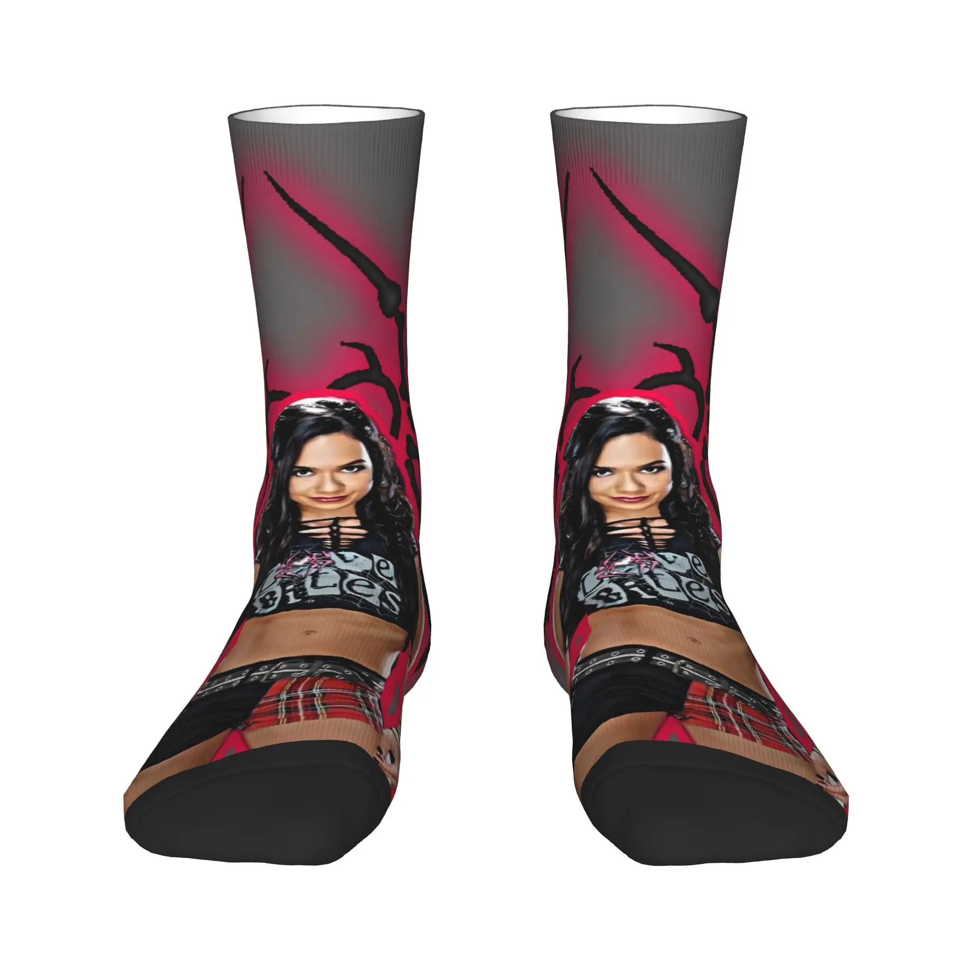 AJ Lee الجوارب جوارب مضحكة للجنسين الرجال عالية الجودة سكيت الجوارب الخريف المطبوعة عدم الانزلاق الجوارب