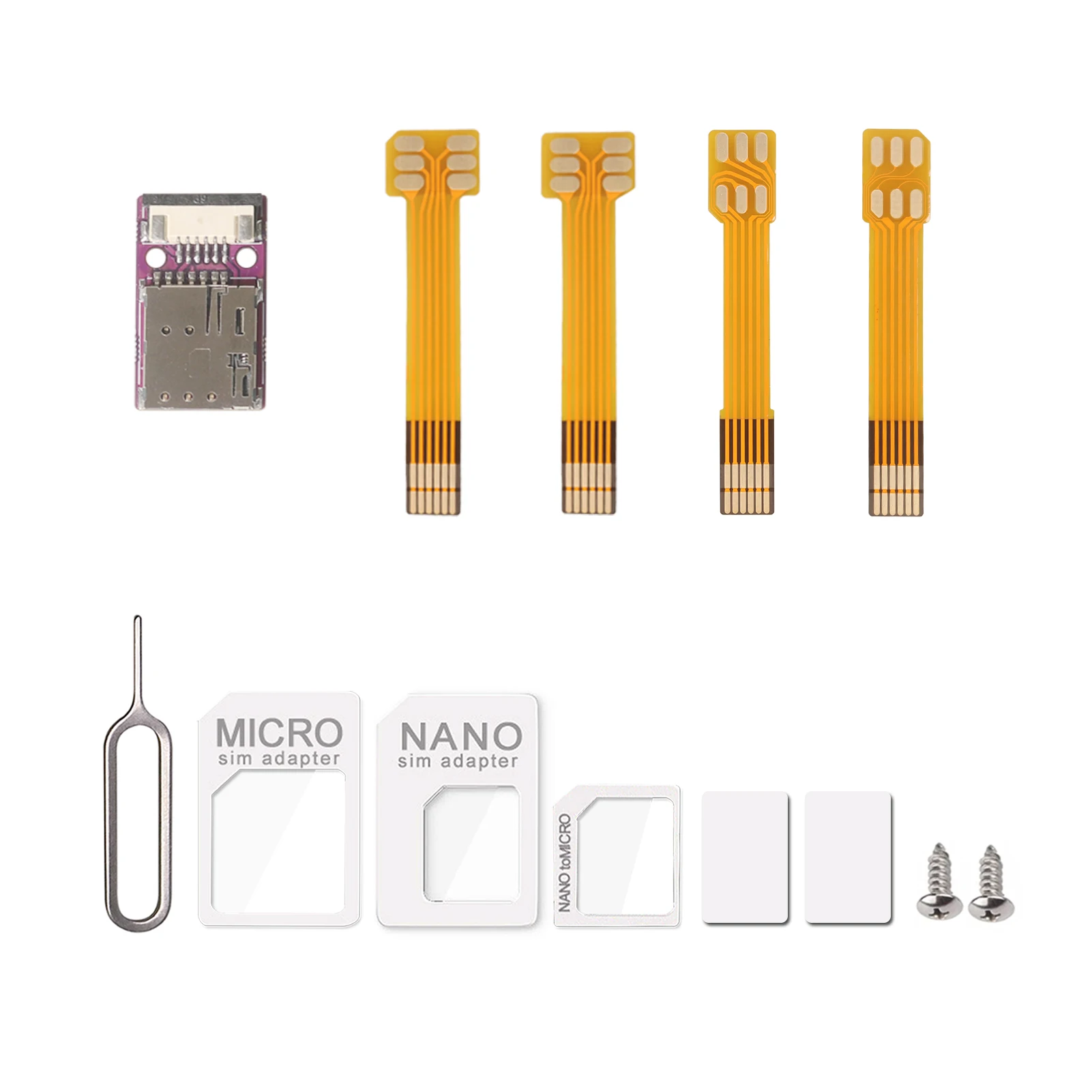 Narzędzie do aktywacji karty IC telefonu komórkowego Nano SIM Card Eject Converter Adapter rozszerzeń karty Nano SIM FPC 15cm Flex Cable