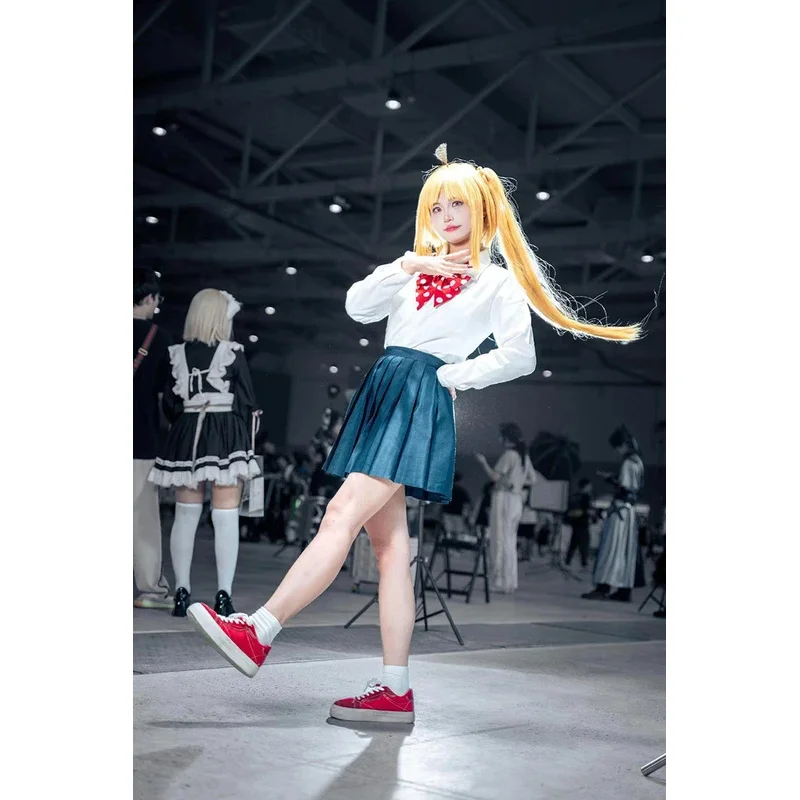 

DY20Ijichi Nijika Costume Anime Bocchi The Rock Cosplay Adult Party Carnival School Uniform Skirt Shirt Wig Full Sets For Women