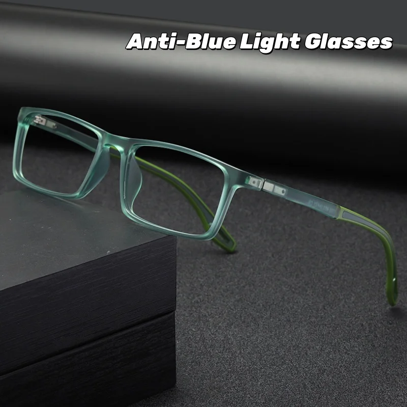 

2026 New Ultra-light Tr-silicone Anti-slip Sports TR90 Anti-blue Light Glasses for Women and Men Versatile Student Eyeglasses