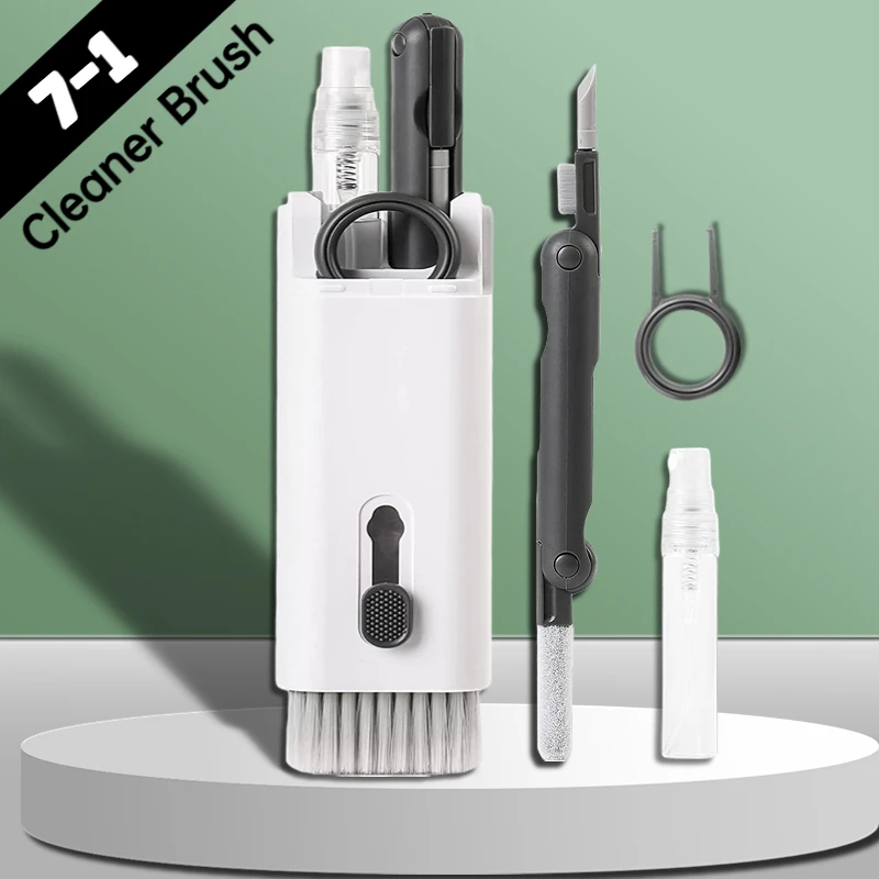 

7-in-1 Cleaning Kit Computer Keyboard Cleaner Brush Earphone Cleaning Pen For iPad Phone Cleaning Tools Cleaner Keycap Puller