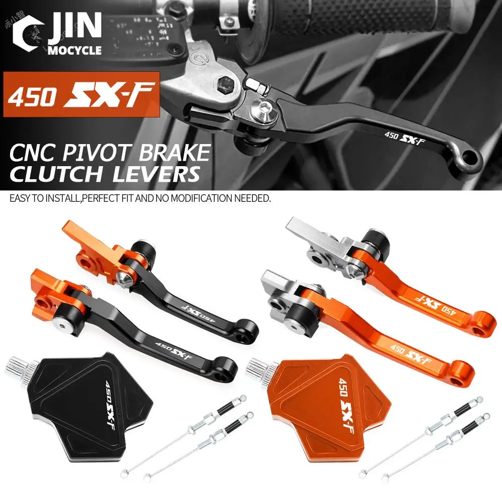 CNC Brake Clutch Lever Stunt Clutch Pull Cable Lever Easy System For 450SXF 450 SXF 2013 2014 2015 2016 2017 2018 2019 2020 2021