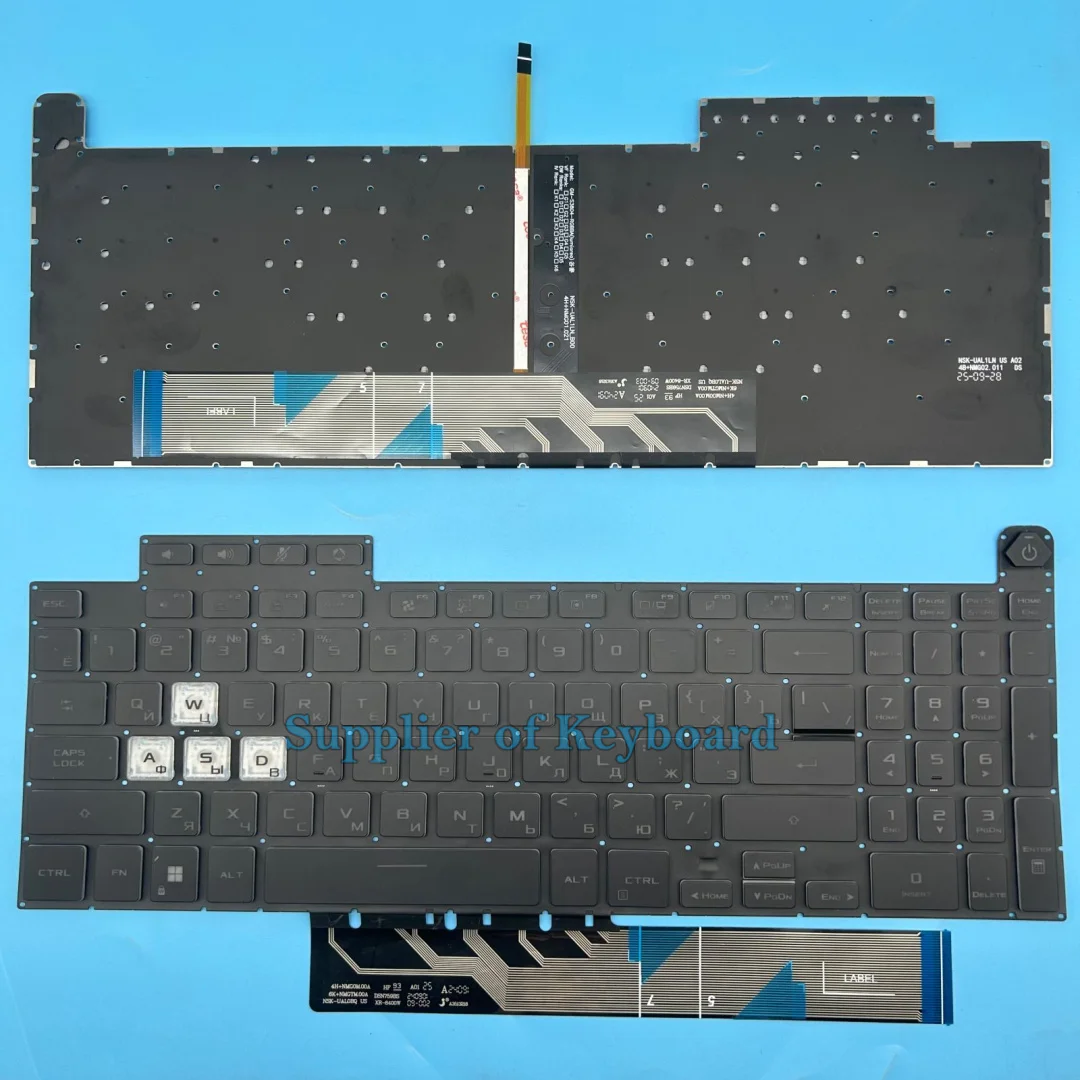 English/Russian Keyboard For ASUS TUF 3 Gaming F15 FA507 FA507R FX507 FX507ZC FX517 FX517Z FX517ZE FX707 FX707Z FA707 Backlit
