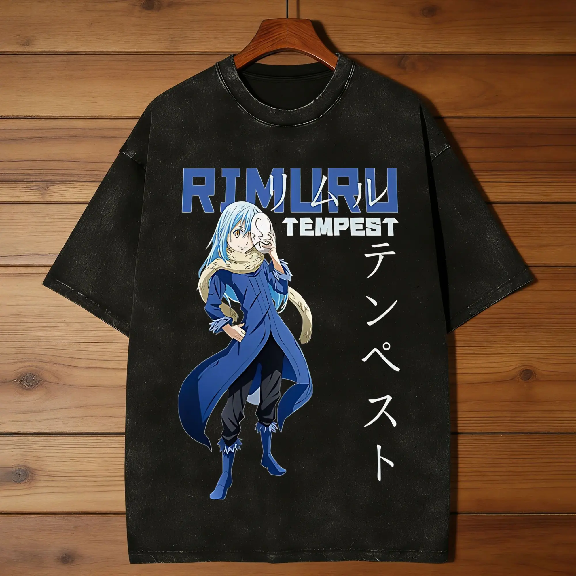 That Time I Got Reincarnated as a Slime Lord of Tempest Washed T Shirts Harajuku Summer Tee Shirt Streetwear Printed Cotton Tops