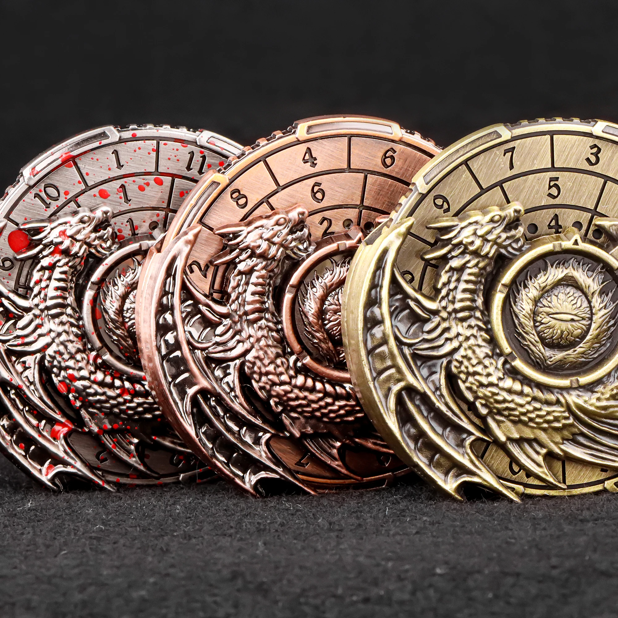 

7-в-1 Спиннерные игральные кости для набора кубиков DND, DND Compass Dice Ролевая игра Настольные игровые кости для Dungeons and Dragons D&D Dice