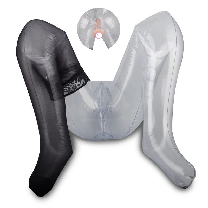 Inflatable Half Sex Doll Transparent M-leg Sex Toys for Men Masturbate Soft Stick Realistic Vagina Pussy Sexdoll Sex Shop