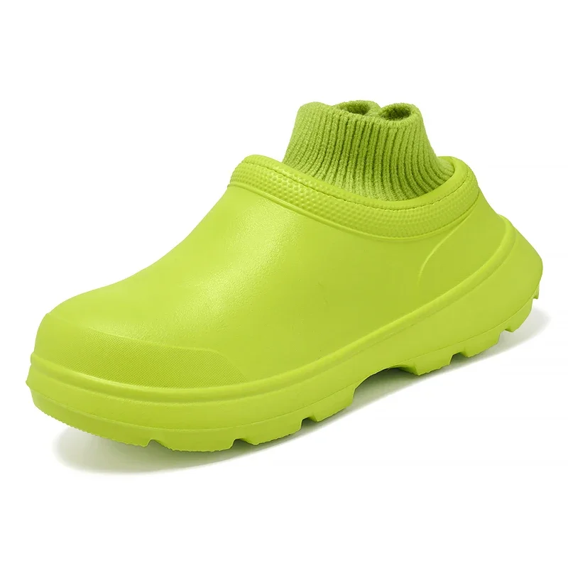 

Men's Boots Street Waterproof Casual Shoes New Fashionable Beige Platform Anti Slip Women's Cute Explosive Style Cotton Shoes