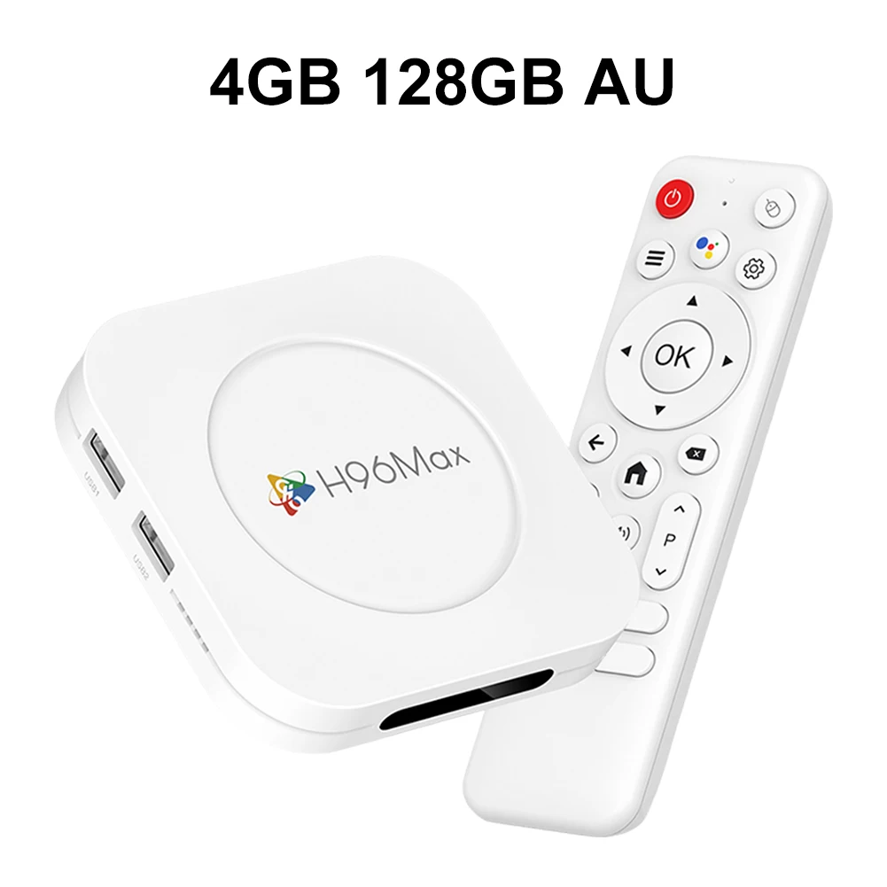 TV Box Android 14 Wifi6 BT5.4 Media Player with Remote Set Top Box Android Box