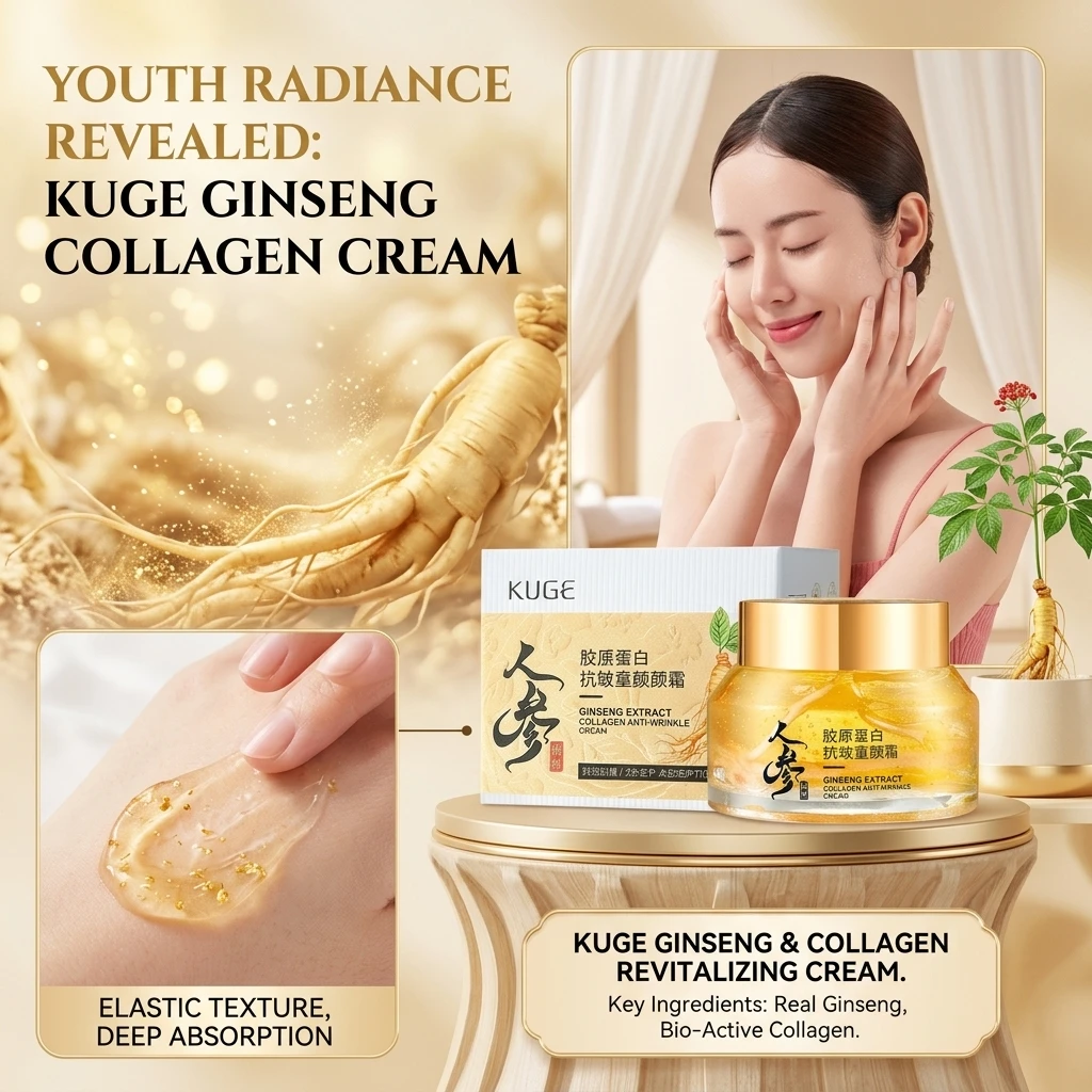 50g Kuge Ginseng Essence Collagen Face Cream Anti-Wrinkle Moisturizing Children's Skin Care Product