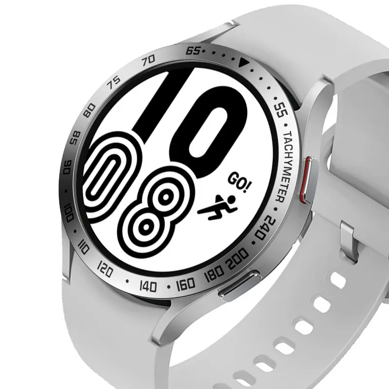 Bisel de Metal para Samsung Galaxy Watch 4/5/6/7 40mm 44mm marco de escala de tiempo de velocidad anillo protector reloj 6/4 clásico 47/43mm 46/42mm