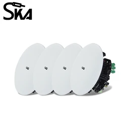 5.25 Inch 4X30W Home audience ceiling speaker system Bluetooth Speakers Built-in Class D Amplifier for Home Hotel Theater Office