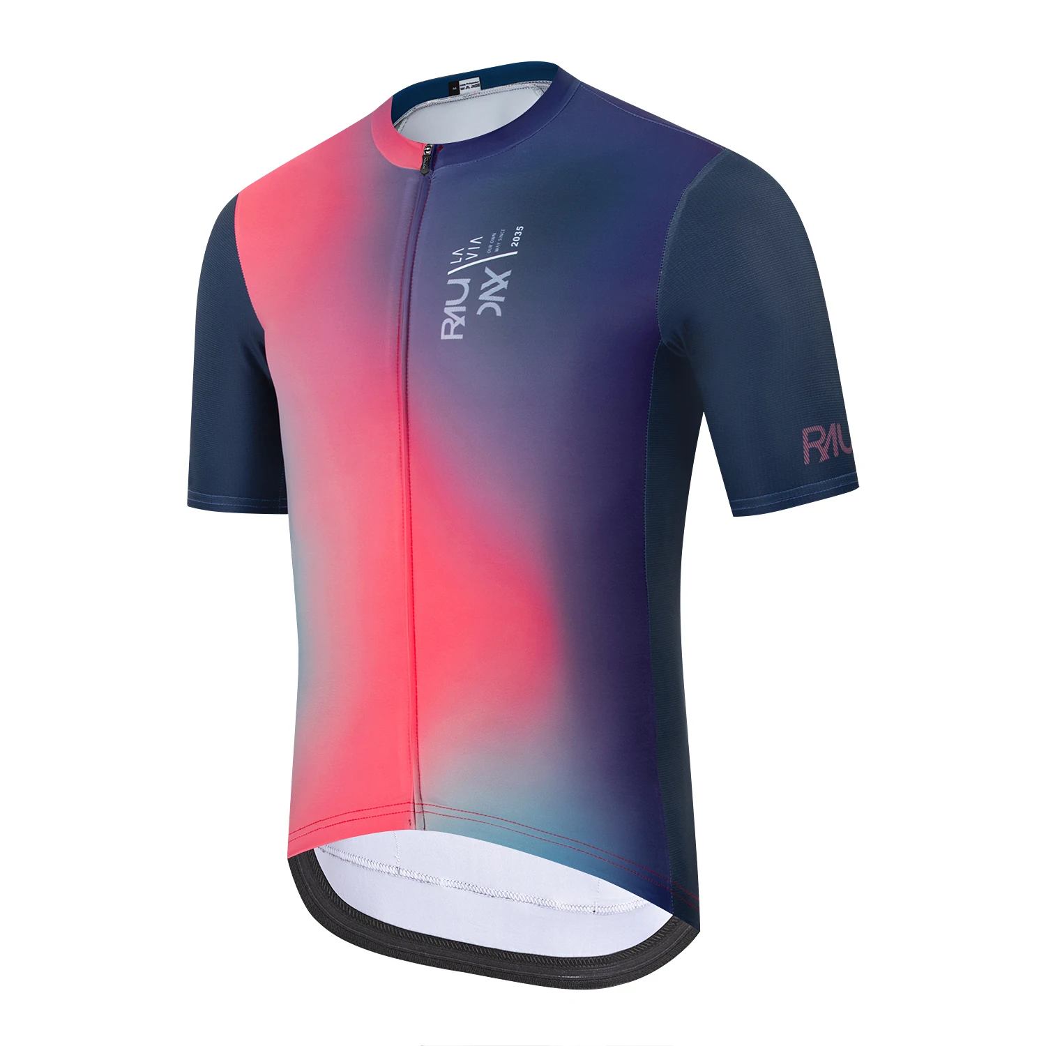Raudax 2026 Ciclismo Jersey azul profundo degradado a rosa de secado rápido bicicleta deporte Camisa Ropa Ciclismo Uniformes Maillot para Ciclismo