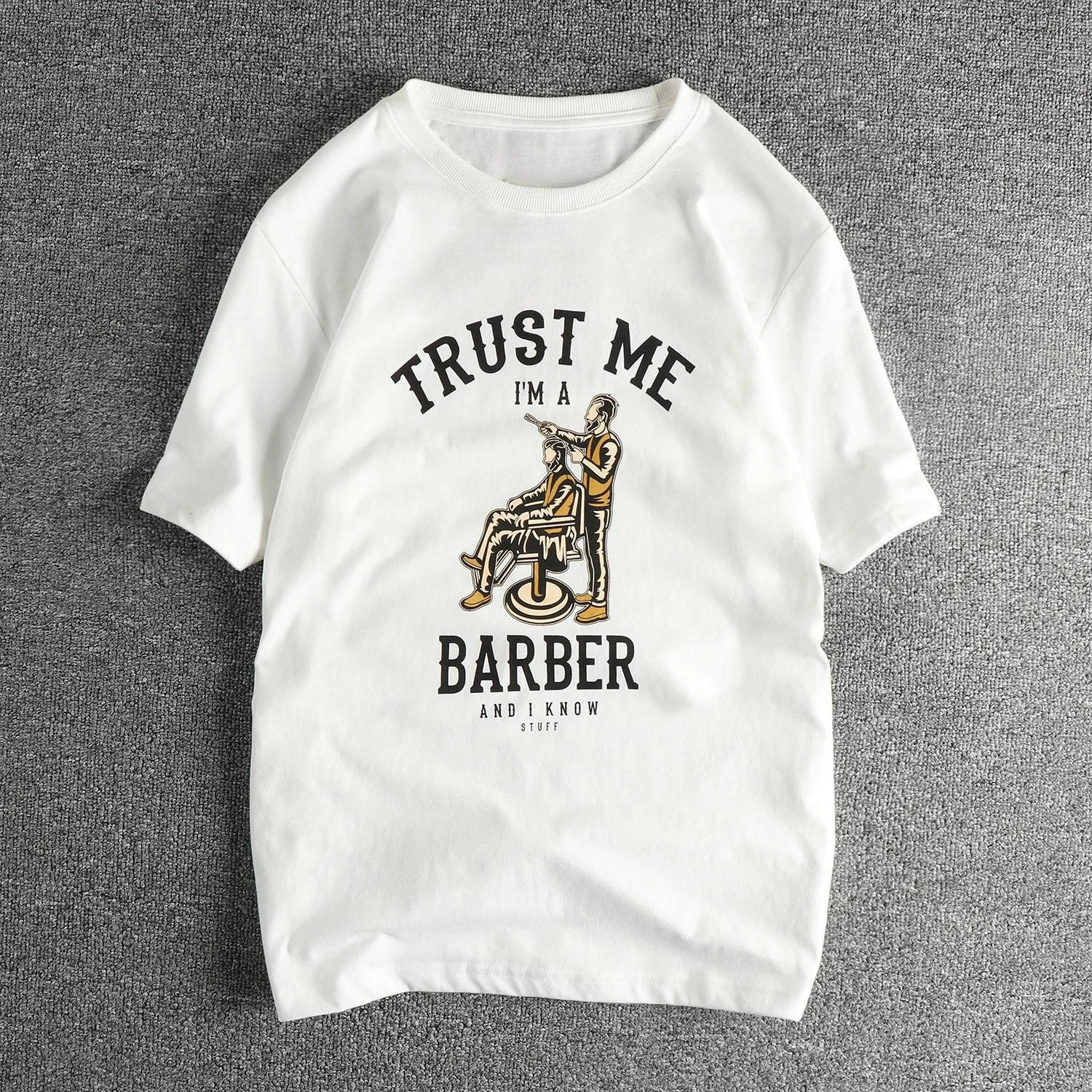 HOT SALE Reaper Pattern T-shirt Men's Casual Versatile Comfortable Loose Short-sleeved Cotton Crew Neck Top Men's Clothing