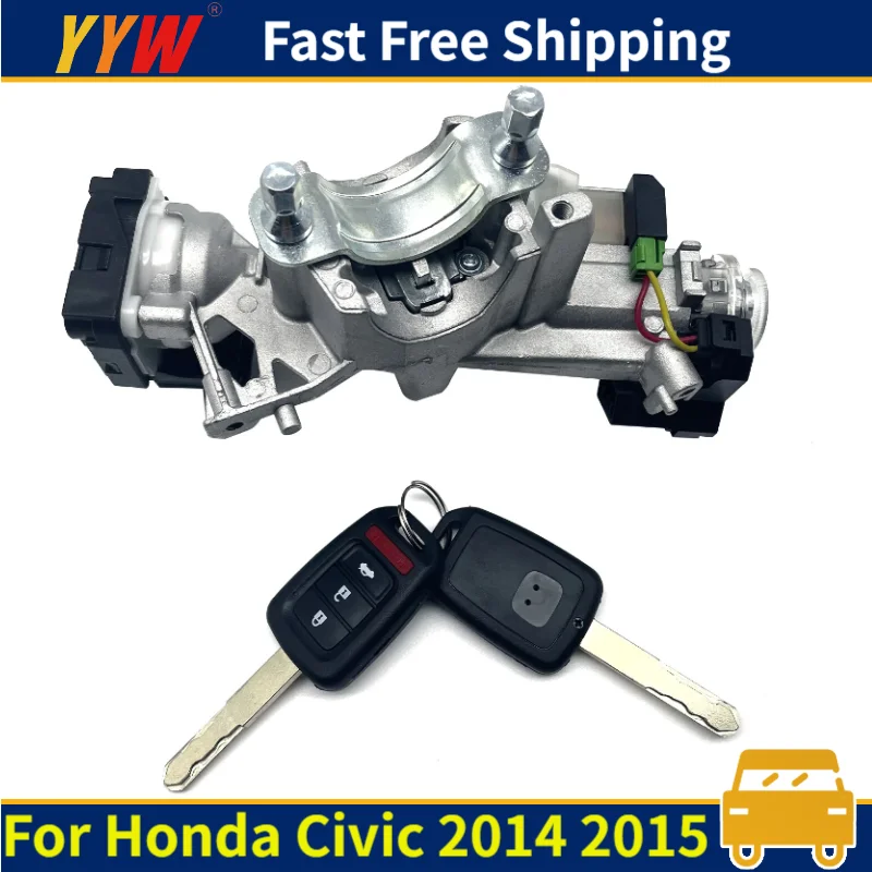 

Car Ignition Switch For Honda Civic 2014 2015 Ignition Lock Cylinder Switch With 2 Key Shells Kit