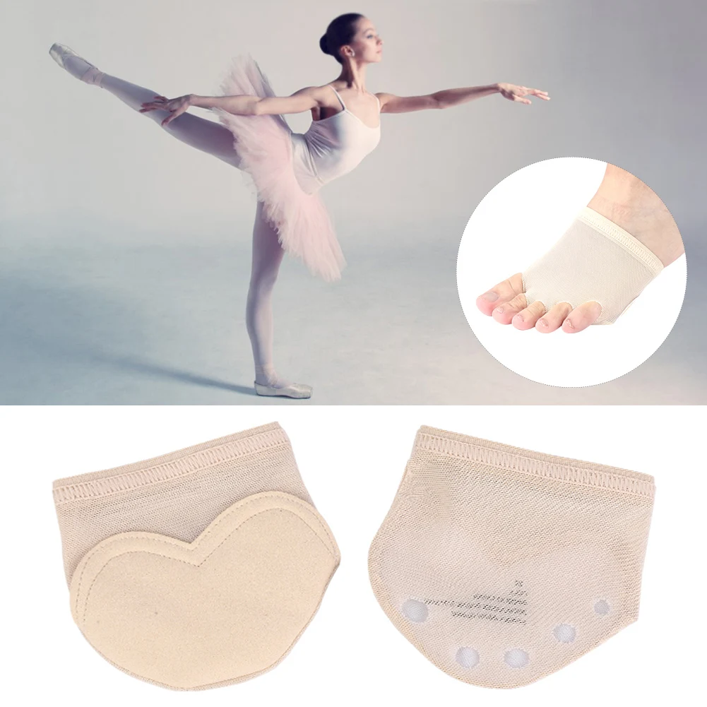

Foot Thongs Half Lyrical Shoes Pad Shoes Fitness 1 Pair Foot Thong 5 Toes Pad Ballet Dance Forefoot Half Protective Shoes