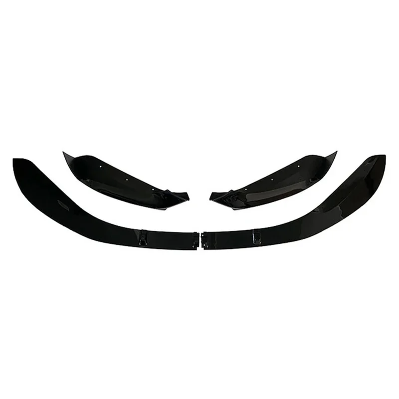 High Quality Gloss Black Front Lip Aerodynamic Tuning Exterior Decor Auto Fittings