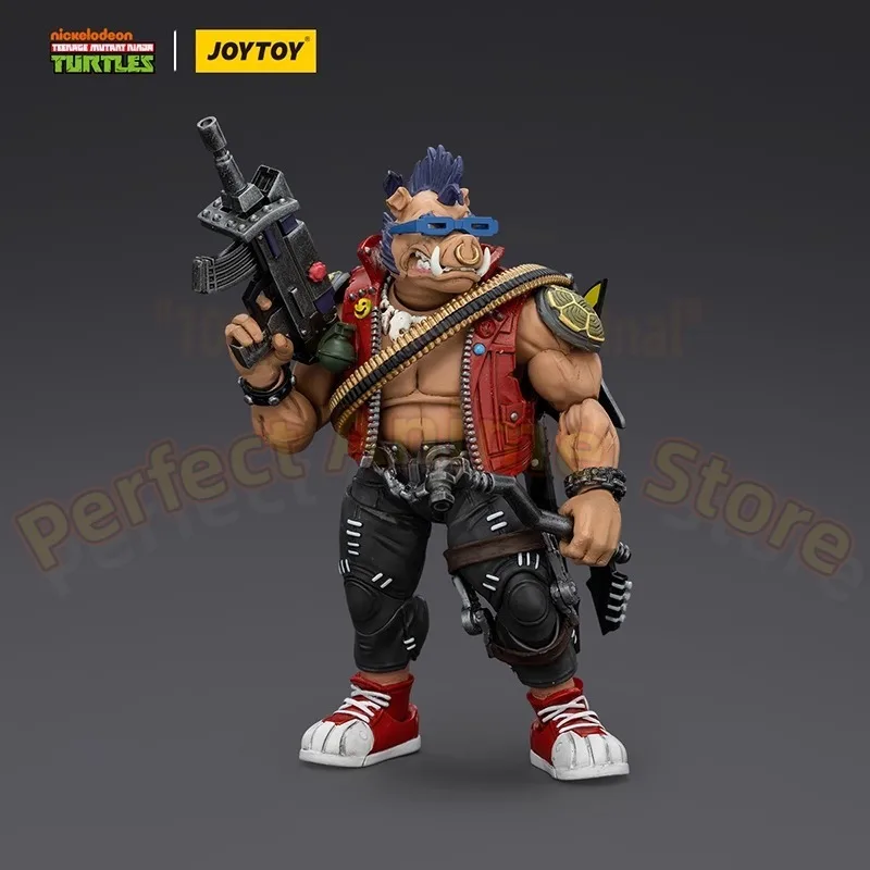 Original JOYTOY Dark Source Ninja Turtles Bibo & Rocksteady 1:18 Movable Soldier Gift Model in Stock