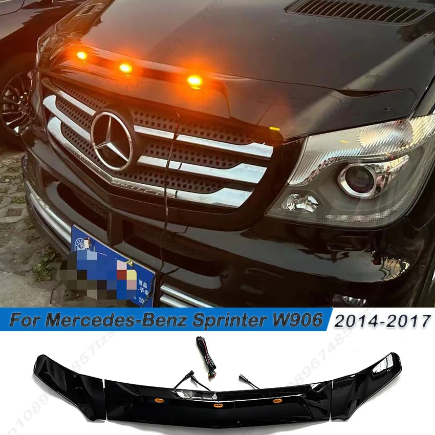 Для Mercedes-Benz Sprinter W906 2014-2017: Защитная накладка на передний бампер от песка и камней, комплект деталей для защиты кузова