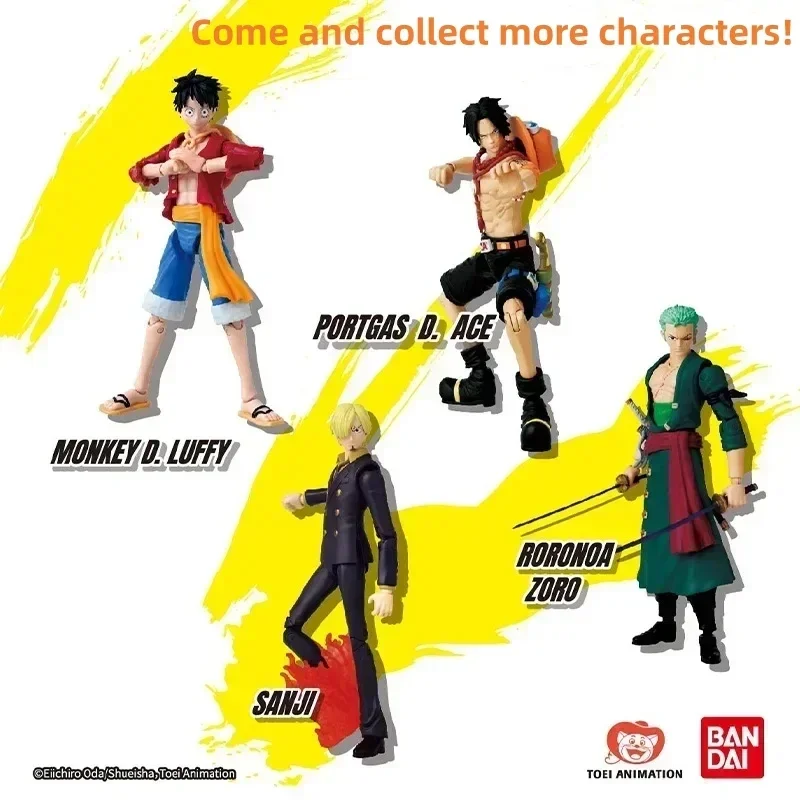 

Bandai One Piece Monkey D Luffy Ace Sanji Pvc Anime Action Figures Model Toy One Piece Collection Statue Ornament Doll Toy Gifts