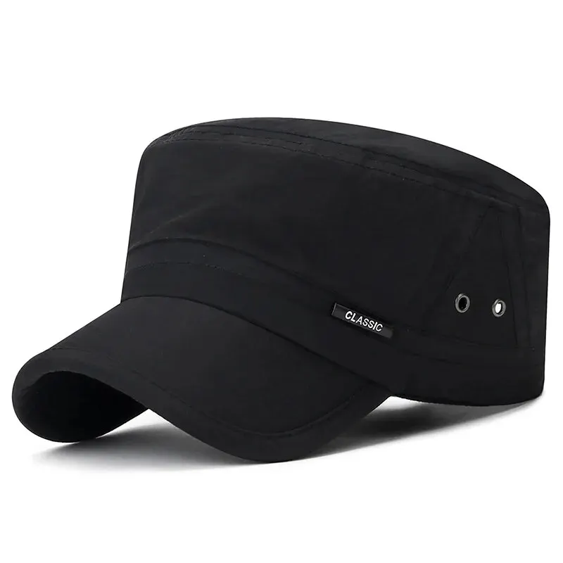 New Men\'s Hats For Summer, Quick-Drying, Breathable, Flat Caps, Spring And Summer, Sunshade Hats, Light And Breathable Caps