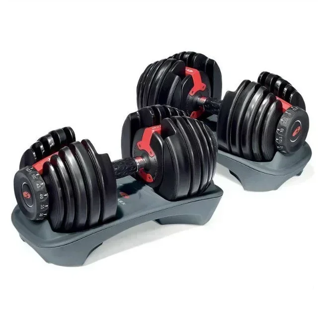 Gym Fitness Training Equipment Portable Unisex 24KG Adjustable Dumbbells Set For Home