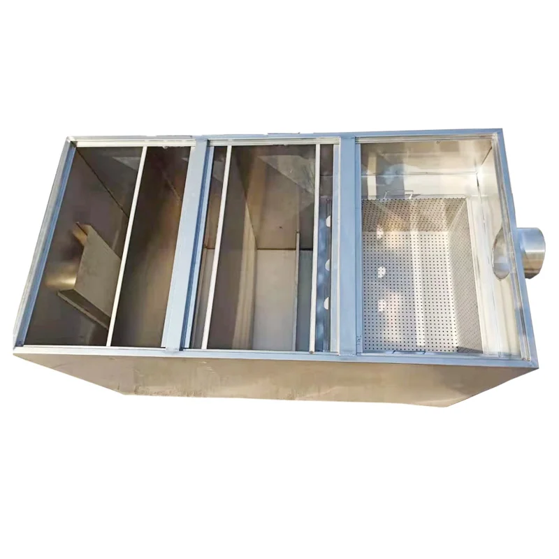 

Buried Separator Kitchen Catering Commercial Stainless Steel Car Wash Three-stage Sedimentation Tank Filtration