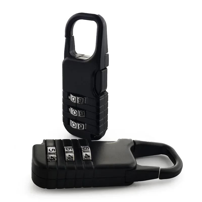Portable Alloy Mini Lock Padlock Outdoor Travel Luggage Zipper Backpack Handbag Safe Anti-theft Combination Code Number Lock