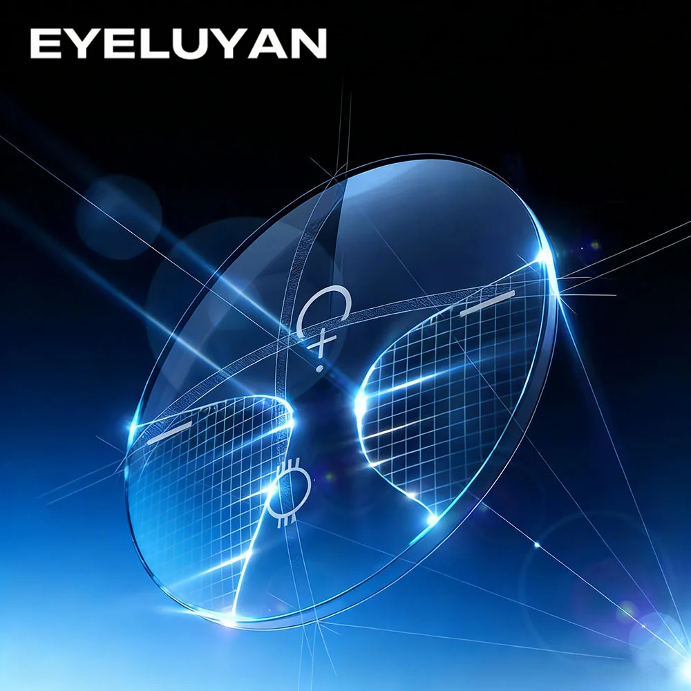 1.56 1.61 1.67 1.74 Photochromic Progressive Lenses Anti-Reflective Computer Lens Chameleon Gray Brown Blue Sun Lenses Far Near