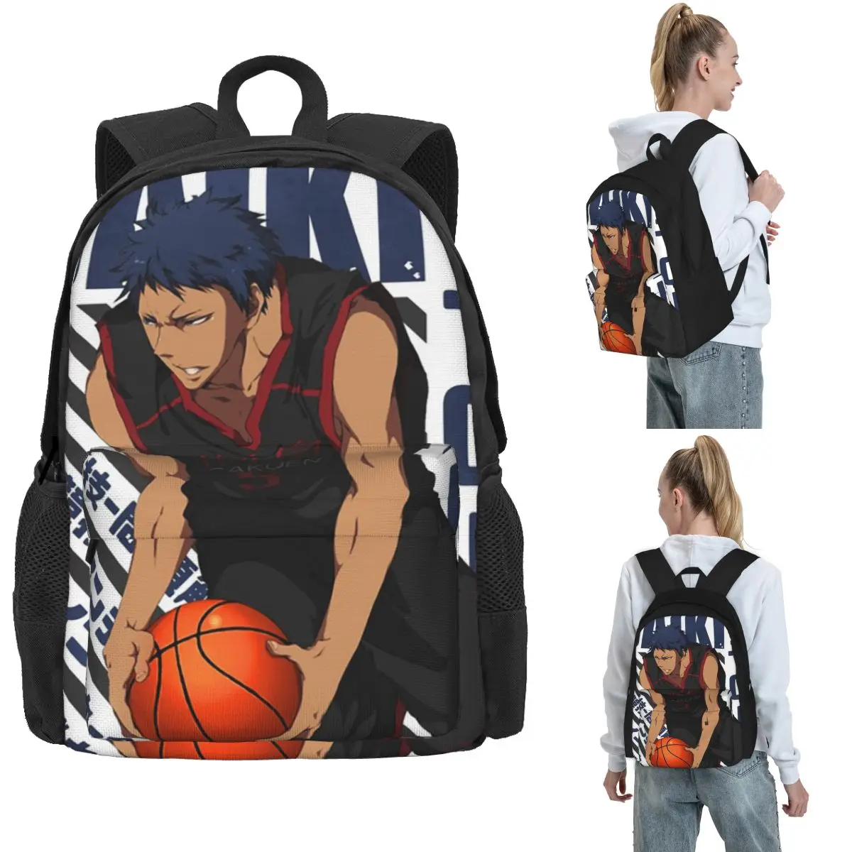 

Harajuku Basketball Kuroko No Basket Basuke Kaijo Рюкзаки для мальчиков и девочек Сумка для книг Студенты Школьные сумки Дорожный рюкзак Сумка на плечо