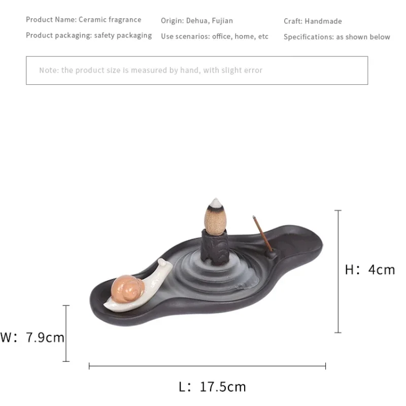 Picture 7: 1pc, Water Ripple 3in1 Incense Stick Holder Incense Cones Holder Set for Meditation Room, Home, Yoga, Office (Without Incense）