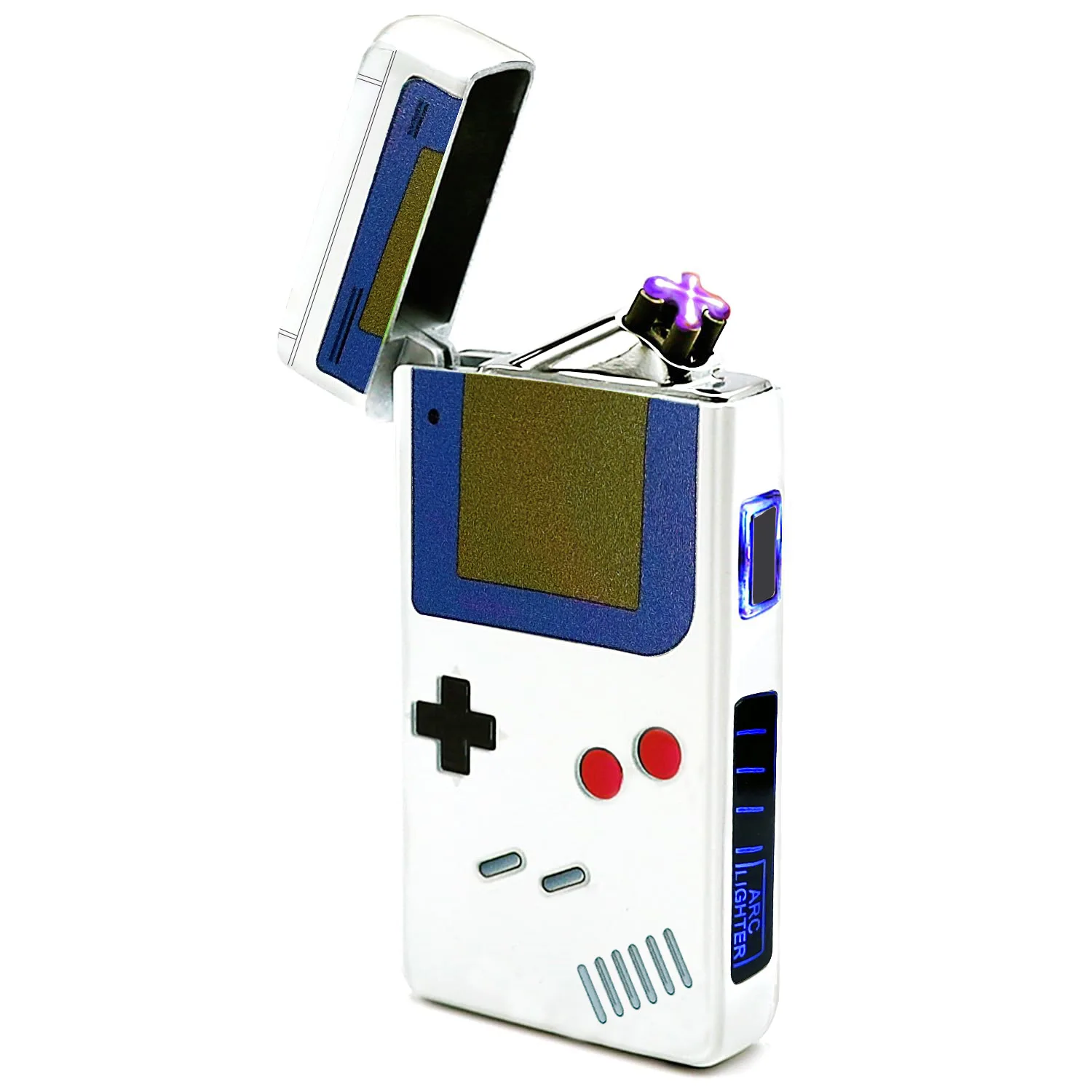 Personalized Creative USB Rechargeable Retro Gamer Lighter Windproof Electric Lighter Unique Cigarette Accessories Gadgets Gift