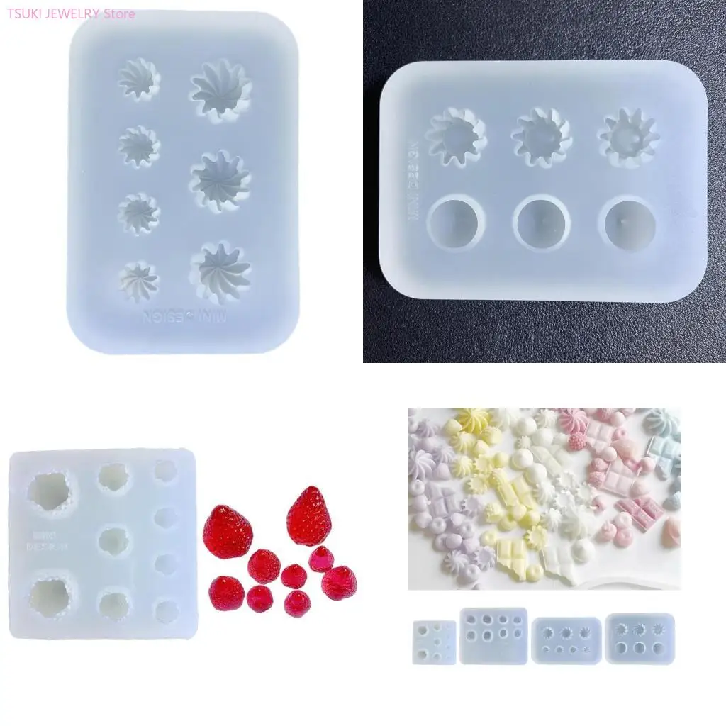 

62KE Keychain Silicone Mold Resin Casting Hollow Shaking Cup Mould Keyring Crystal Making Hanging Pendant Jewelry