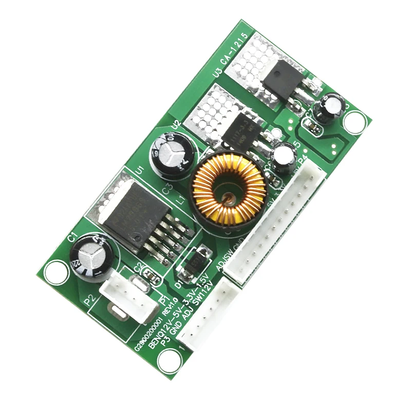 Modulo di riduzione della tensione da 12V a 5V, 3.3V, 1.5V, modulo di alimentazione 12V 5V, 3.3V, 1.5V CA-1215