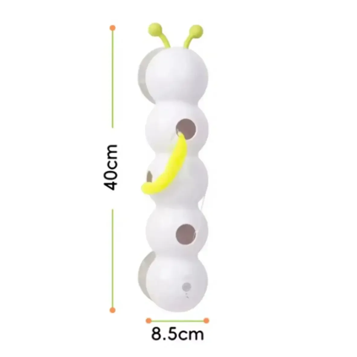 لعبة كاتربيلر ذكية تفاعلية مع أكواب شفط للقطط الداخلية لعبة كاتربيلر متذبذبة لترفيه القطط، هدية للحيوانات الأليفة