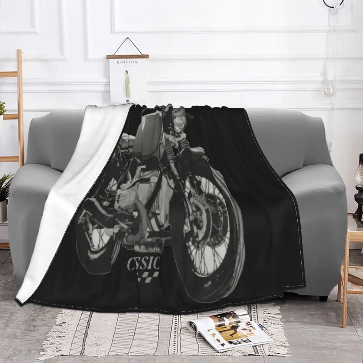 Motorrad Herren R 80 100 1200 Gs T Oldtimer Cafe Racer Geschenke Biker Punk Throw Blanket