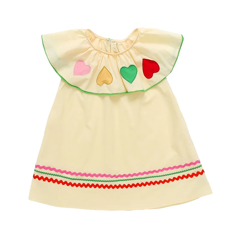 Vestido de bordado de amor infantil, Vestido de princesa de um ano, Baby Girl, Novo, Coreano, 2024