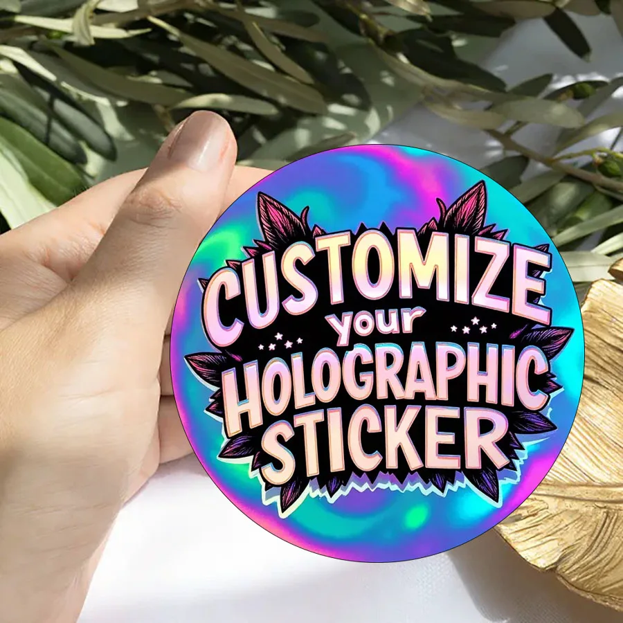 90 قطعة من الملصقات الدائرية المخصصة، ملصقات شكر ثلاثية الأبعاد بألوان قوس قزح، ملصق صندوق هدايا لتغليف الشركة #4