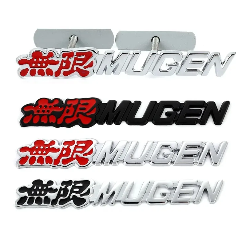 

3D Metal Car Trunk Front Grill MUGEN Logo Emblem Badge Sticker For Honda Accord 7 Civic CRV HRV Odyssey City CRZ Fit Accessories