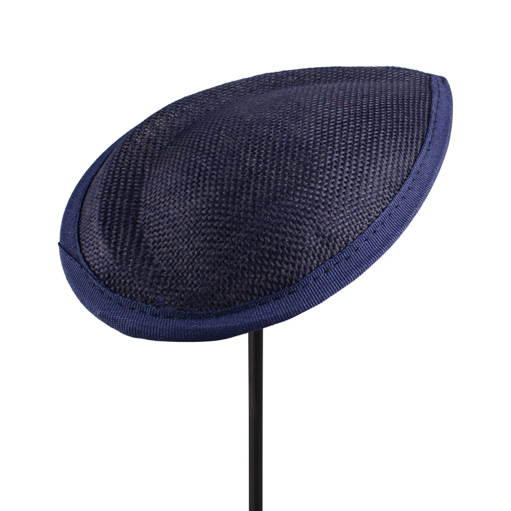 16cm colorful Teardrop Fascinator Hat Base Imitation Linen Millinery Base Women Cocktail Hat hair Accessory DIY Craft Material