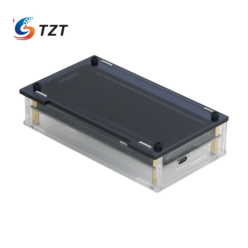 TZT VFD Screen VFD Clock Support Automatic or Manual Brightness Adjustment with Black Panel 5V Power Supply