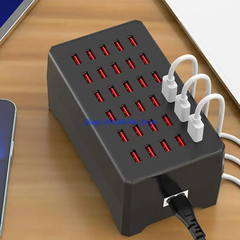 02DD 150W 30 Ports USB Station Dock Charging Socket for Tablet Phones HDD