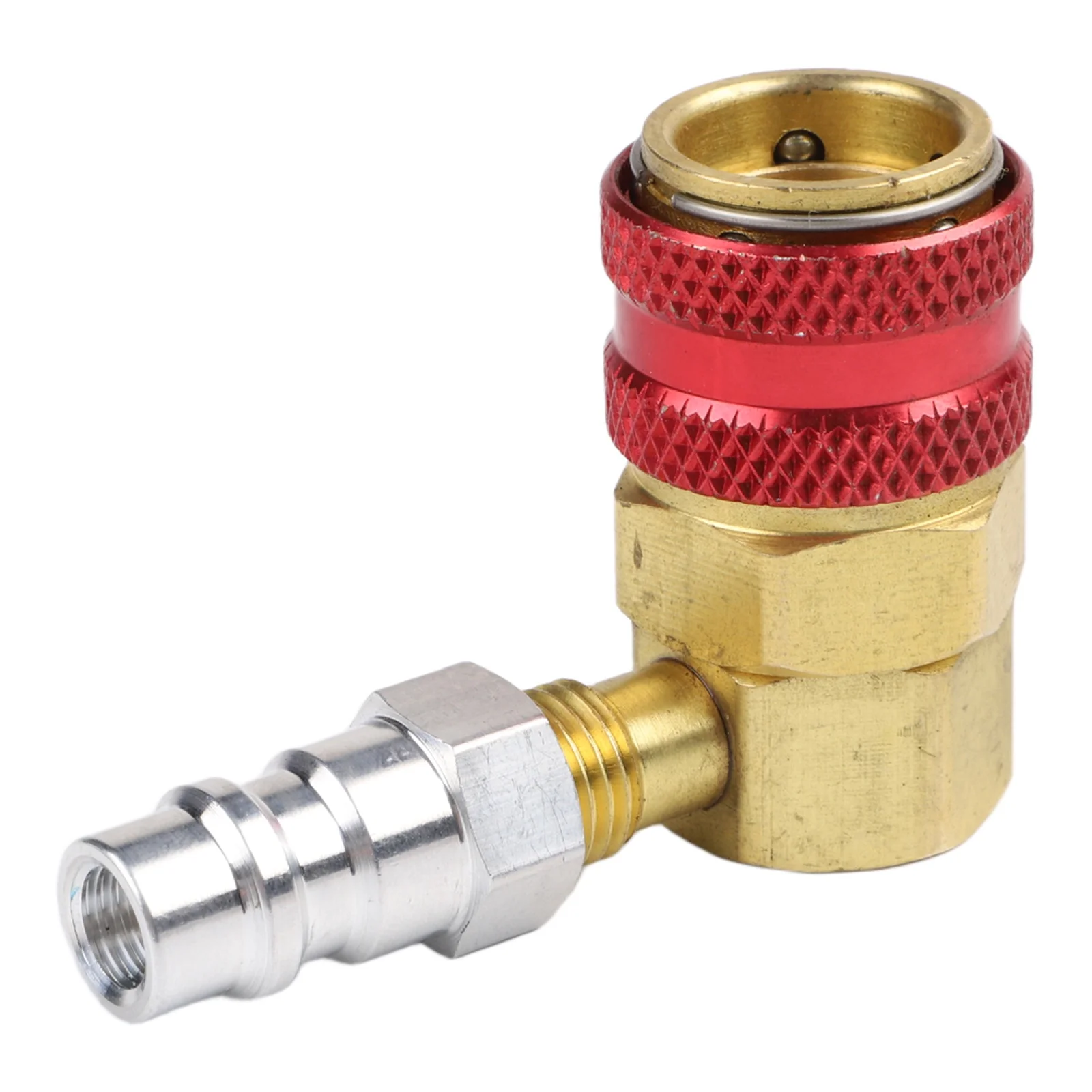 1pc Freon-R134A H/L Auto Car Quick Coupler Connector Aluminium Adapter Air Conditioning-Refrigerant Adjustable AC Manifold Gauge