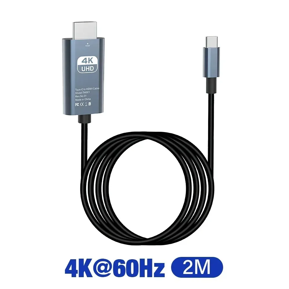 Cavo adattatore da tipo C a HDMI tipo C 4K 60Hz cavo convertitore compatibile HDMI per proiettore PC MacBook Pro Laptop Tablet HUAWEI