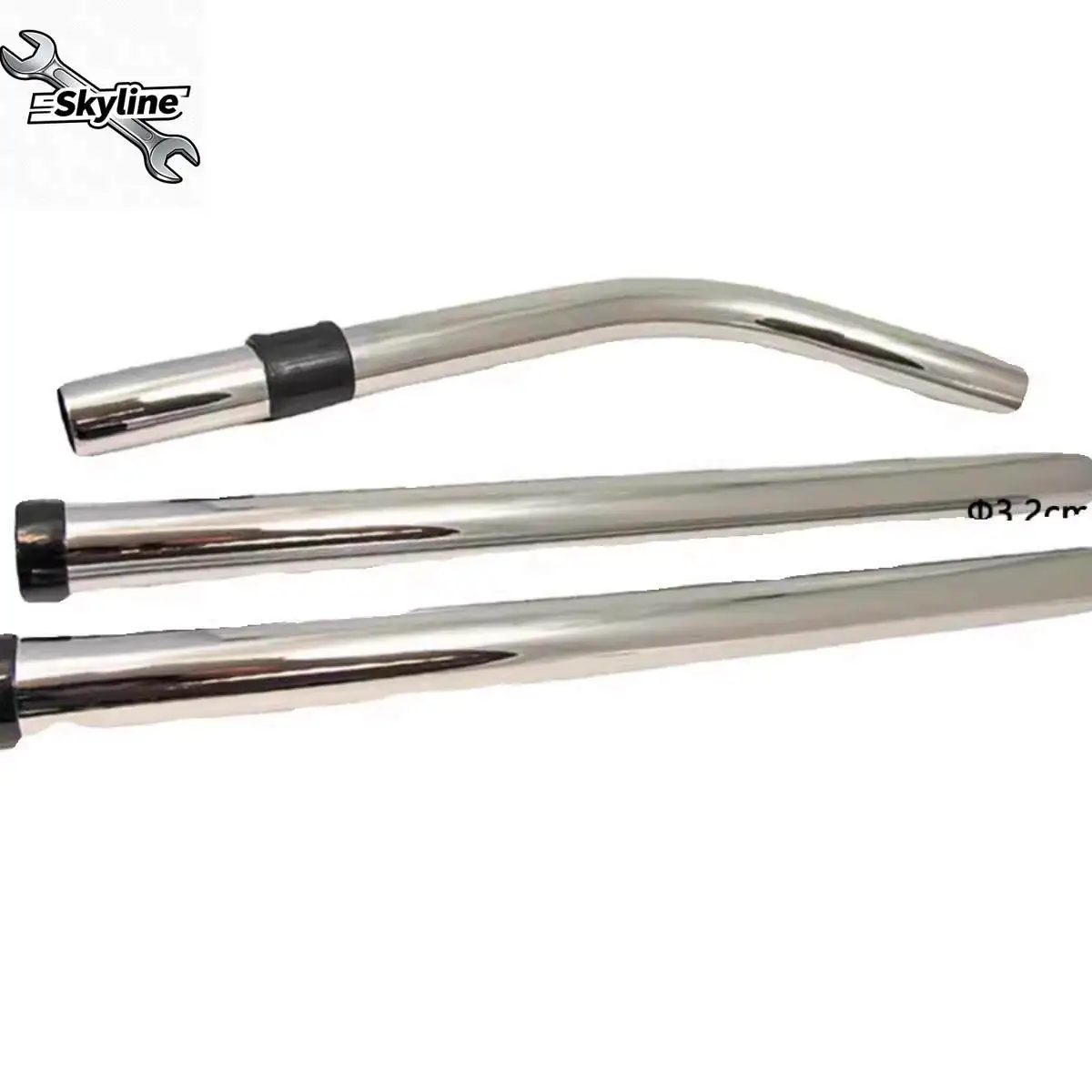 Vacuum Cleaner Replacement Accessories, Metal Telescopic Tube Handle, Floor Brush & Control Switch Fit 15S Cleaning Machine