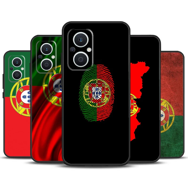 Portugal Flag Case For OPPO Reno 4Z 5Z 8T 4 5 6 7 8 Lite 10 Pro OPPO Find X5 X6 Pro X2 Neo X3 Lite Cover