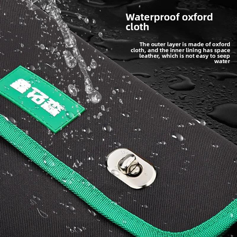 Multifunctional Tool Bag Electrician Maintenance Electrician Bag Handheld Tool Bag Waterproof Oxford Cloth Tool Waist Bag