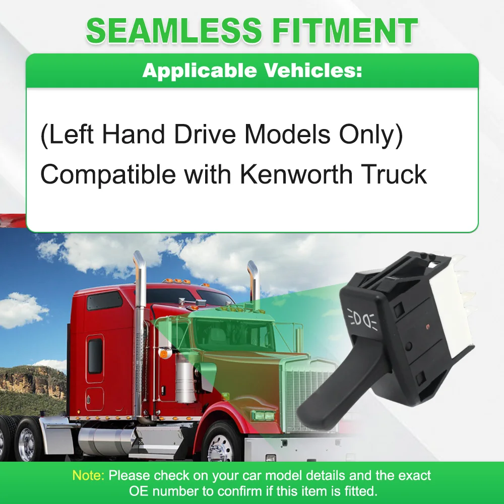 5 Pins Marker Light Switch Button for Kenworth Truck LHD P27104003, 8961K1896, P27-1040-03, 577.59623