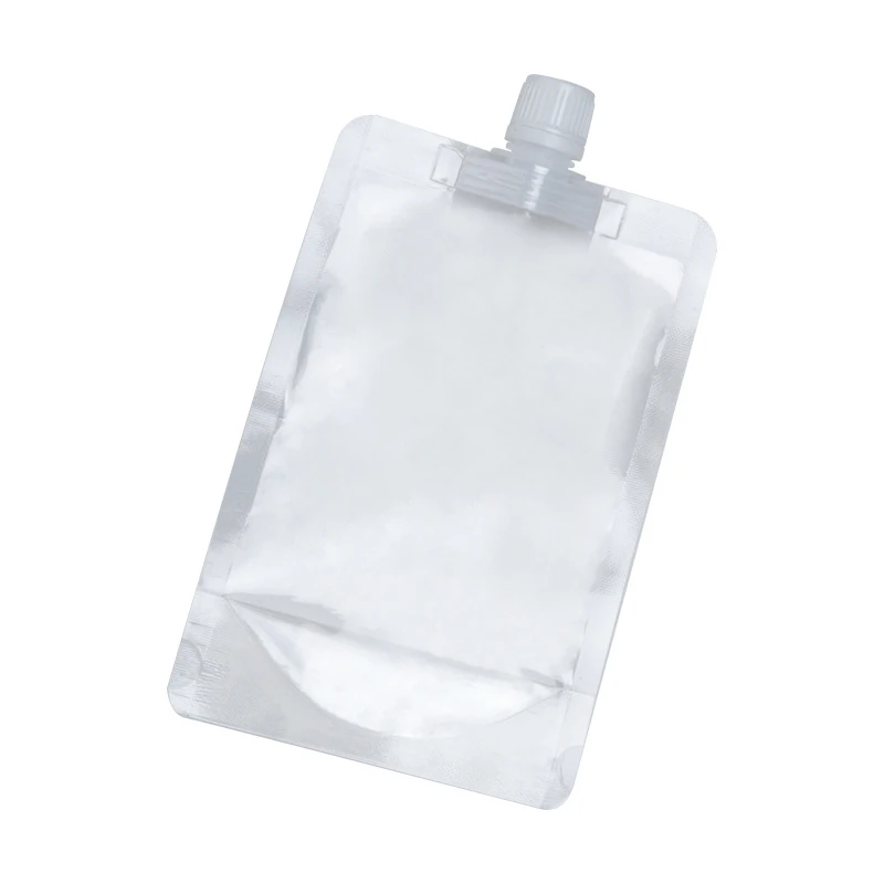 StoBag 100pcs Transparent Drinking Liquid Nozzle Bag Juice Beverage Packaging Clear Storage Plastic Portable Sealed Pouches