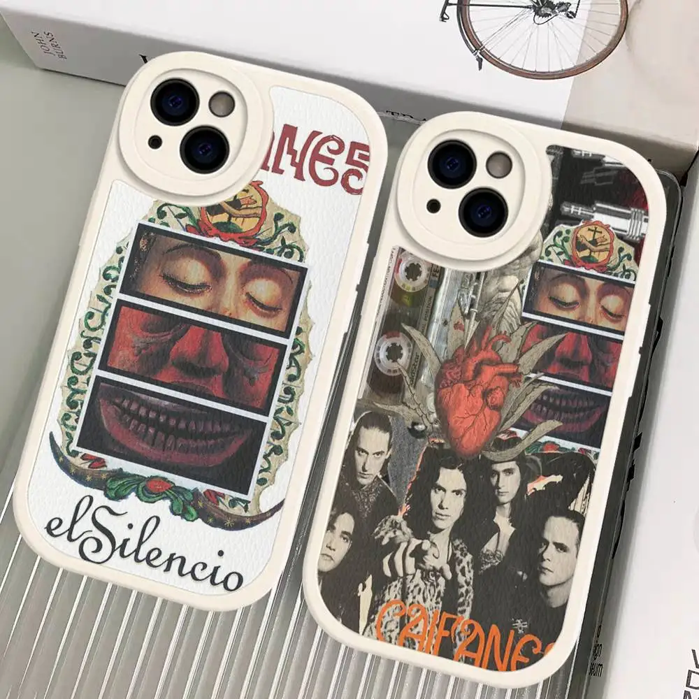 C-Caifanes El Nervio Del Volcan Phone Case For IPhone 16 15 14 13 12 11 Pro Max Plus Shockproof Leather Cover